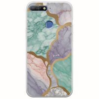 The Marble Collection - Pastel Huawei Y6 Prime 2018 Flexible TPU (Διάφανη Σιλικόνη)