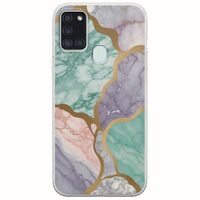The Marble Collection - Pastel Samsung Galaxy A21s Flexible TPU (Διάφανη Σιλικόνη)