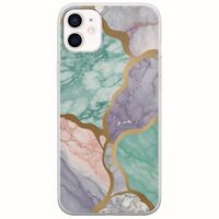 The Marble Collection - Pastel iPhone 12 Flexible TPU (Διάφανη Σιλικόνη)