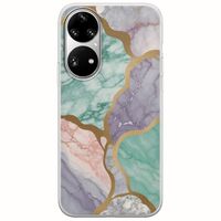 The Marble Collection - Pastel Huawei P50 Pro Flexible TPU (Διάφανη Σιλικόνη)