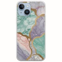 The Marble Collection - Pastel iPhone 15 Flexible TPU (Διάφανη Σιλικόνη)