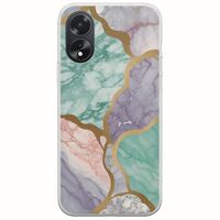The Marble Collection - Pastel Oppo A38 Flexible TPU (Διάφανη Σιλικόνη)