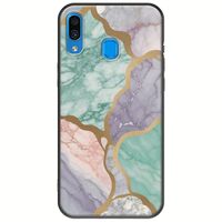 The Marble Collection - Pastel Samsung Galaxy A20e Black TPU (Μαύρη Σιλικόνη)