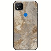 The Marble Collection - Natural Xiaomi Redmi 9C Black TPU (Μαύρη Σιλικόνη)