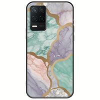 The Marble Collection - Pastel Realme 8 5G Black TPU (Μαύρη Σιλικόνη)
