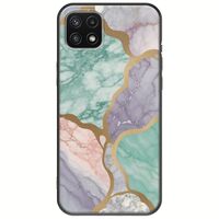 The Marble Collection - Pastel Samsung Galaxy A22 5G Black TPU (Μαύρη Σιλικόνη)