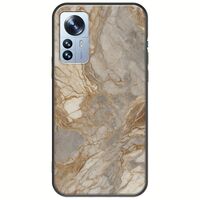 The Marble Collection - Natural Xiaomi 12 Pro Black TPU (Μαύρη Σιλικόνη)