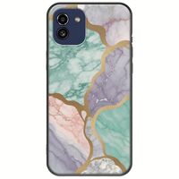 The Marble Collection - Pastel Samsung Galaxy A03 Black TPU (Μαύρη Σιλικόνη)