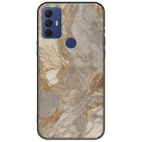 The Marble Collection - Natural TCL 305 / 306 / 30E / 30SE Black TPU (Μαύρη Σιλικόνη)