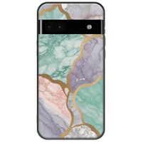 The Marble Collection - Pastel Google Pixel 6a 5G Black TPU (Μαύρη Σιλικόνη)