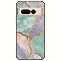 The Marble Collection - Pastel Google Pixel 7 Pro 5G Black TPU (Μαύρη Σιλικόνη)
