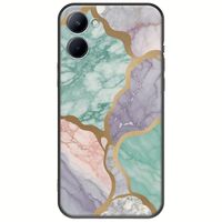 The Marble Collection - Pastel Realme C33 Black TPU (Μαύρη Σιλικόνη)