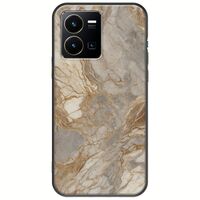 The Marble Collection - Natural Vivo Y35 Black TPU (Μαύρη Σιλικόνη)