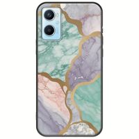 The Marble Collection - Pastel Oppo A96 4G Black TPU (Μαύρη Σιλικόνη)