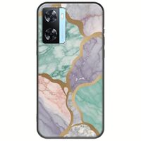 The Marble Collection - Pastel Oppo A77 5G Black TPU (Μαύρη Σιλικόνη)
