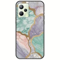 The Marble Collection - Pastel Realme Narzo 50A Prime Black TPU (Μαύρη Σιλικόνη)