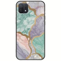 The Marble Collection - Pastel Oppo A16K Black TPU (Μαύρη Σιλικόνη)