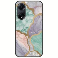 The Marble Collection - Pastel Oppo A98 5G Black TPU (Μαύρη Σιλικόνη)