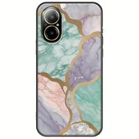 The Marble Collection - Pastel Realme C67 4G Black TPU (Μαύρη Σιλικόνη)