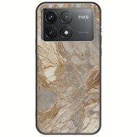 The Marble Collection - Natural Xiaomi Poco F6 Pro 5G Black TPU (Μαύρη Σιλικόνη)