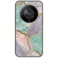 The Marble Collection - Pastel Honor Magic 6 Lite 5G Black TPU (Μαύρη Σιλικόνη)