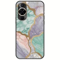 The Marble Collection - Pastel Huawei Nova 12s Black TPU (Μαύρη Σιλικόνη)