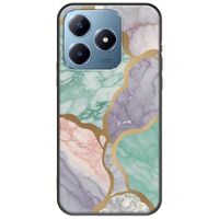 The Marble Collection - Pastel Realme C63 Black TPU (Μαύρη Σιλικόνη)