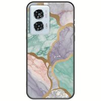 The Marble Collection - Pastel Motorola Edge 50 Fusion 5G Black TPU (Μαύρη Σιλικόνη)