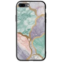 The Marble Collection - Pastel iPhone 8 Plus Groove TPU (Tempered Glass και TPU)