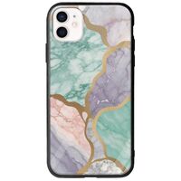 The Marble Collection - Pastel iPhone 12 mini Groove TPU (Tempered Glass και TPU)