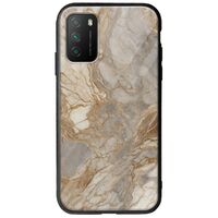 The Marble Collection - Natural Xiaomi Poco M3 Groove TPU (Tempered Glass και TPU)