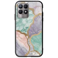 The Marble Collection - Pastel Realme 8i Groove TPU (Tempered Glass και TPU)