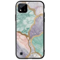 The Marble Collection - Pastel Realme C11 2021 Groove TPU (Tempered Glass και TPU)