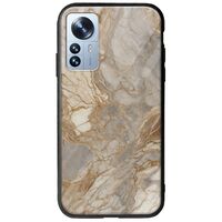 The Marble Collection - Natural Xiaomi 12 Pro Groove TPU (Tempered Glass και TPU)