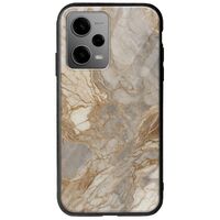 The Marble Collection - Natural Xiaomi Poco X5 5G Groove TPU (Tempered Glass και TPU)