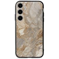 The Marble Collection - Natural Samsung Galaxy S24 Plus 5G Groove TPU (Tempered Glass και TPU)