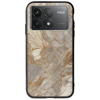 The Marble Collection - Natural Xiaomi Poco F6 Pro 5G Groove TPU (Tempered Glass και TPU)