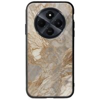 The Marble Collection - Natural Xiaomi Redmi 14C Groove TPU (Tempered Glass και TPU)