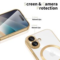 Tech Protect Magflex case iPhone 17 shiny gold