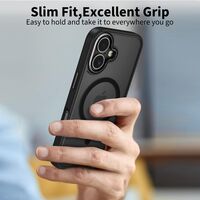 Αντικραδασμική θήκη Matte Black / Gunmetal για iPhone 17