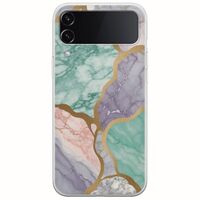 The Marble Collection - Pastel Samsung Galaxy Z Flip 4 5G Flexible TPU (Διάφανη Σιλικόνη)