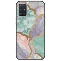 The Marble Collection - Pastel Samsung Galaxy A71 Black TPU (Μαύρη Σιλικόνη)