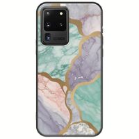 The Marble Collection - Pastel Samsung Galaxy S20 Ultra Black TPU (Μαύρη Σιλικόνη)