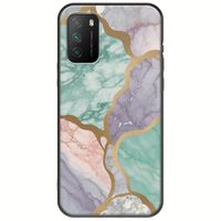 The Marble Collection - Pastel Xiaomi Poco M3 Black TPU (Μαύρη Σιλικόνη)