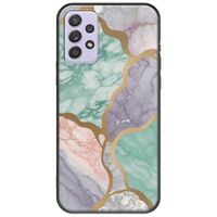 The Marble Collection - Pastel Samsung Galaxy A72 5G Black TPU (Μαύρη Σιλικόνη)