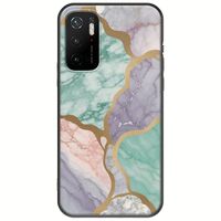 The Marble Collection - Pastel Xiaomi Poco M3 Pro 5G Black TPU (Μαύρη Σιλικόνη)