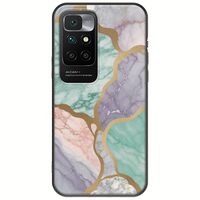 The Marble Collection - Pastel Xiaomi Redmi 10 Black TPU (Μαύρη Σιλικόνη)