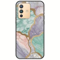 The Marble Collection - Pastel Vivo V23 5G Black TPU (Μαύρη Σιλικόνη)