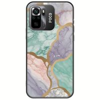 The Marble Collection - Pastel Xiaomi Poco M5s Black TPU (Μαύρη Σιλικόνη)