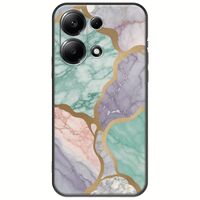 The Marble Collection - Pastel Xiaomi Redmi Note 13 4G Black TPU (Μαύρη Σιλικόνη)